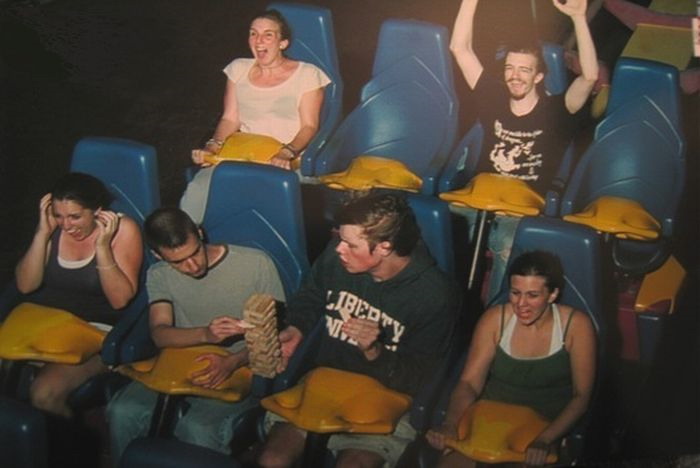 rollercoaster jenga really funny pictures collection on