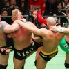Synchronized face kick