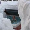 Winter hot tub Winter hot tub