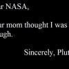 A message from Pluto