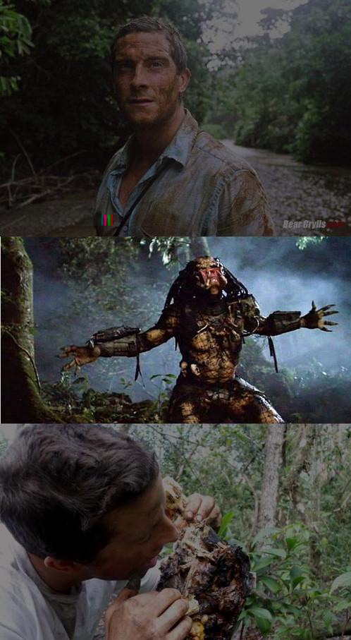 Bear Grylls vs. Predator