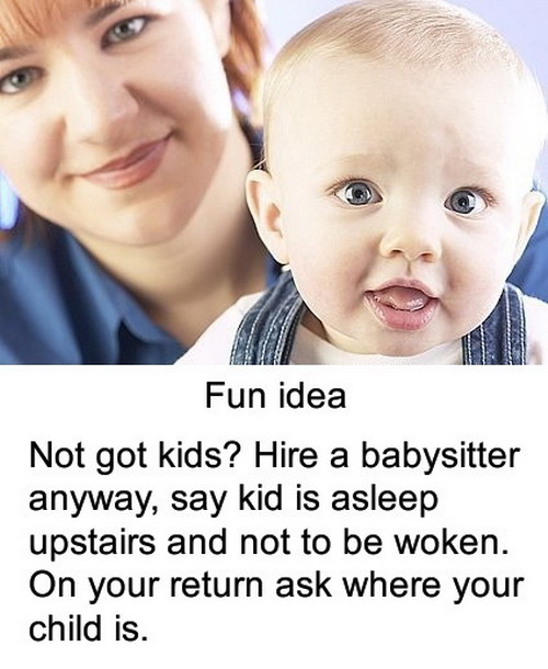 How to troll a babysitter Really funny pictures collection on