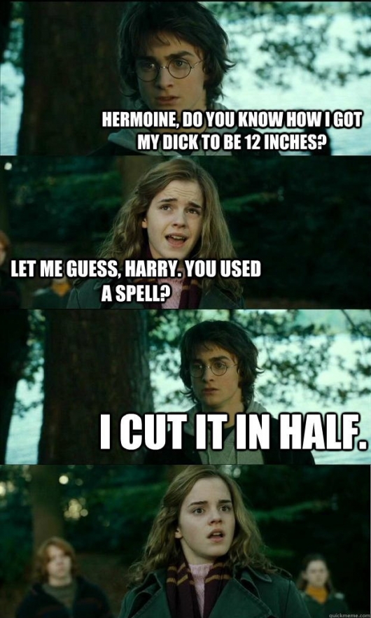 Harry Potter's dick size