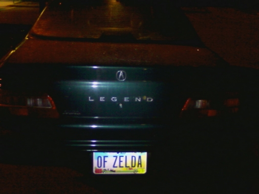Legend of Zelda license plate