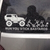 Run you stick bastards, family sticker