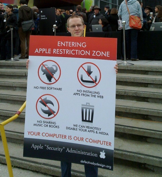 Apple restriction zone