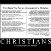 Ten signs you are an unquestioning Christian