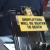 Shoplifters will be beaten to death