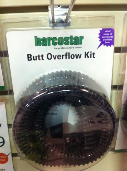 Butt overflow kit