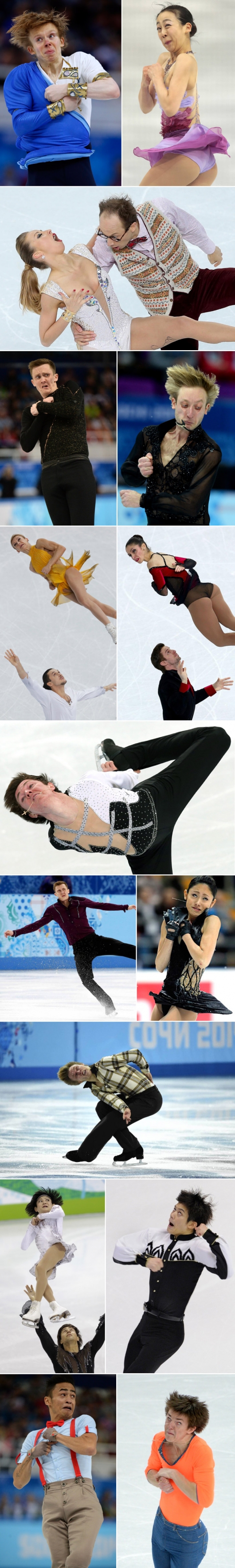 Sochi Winter Olympics 2014 funny faces pictures