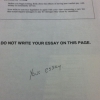Do not write your essay