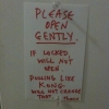 Please open gently Please open gently