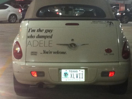 I'm the guy who dumped Adele