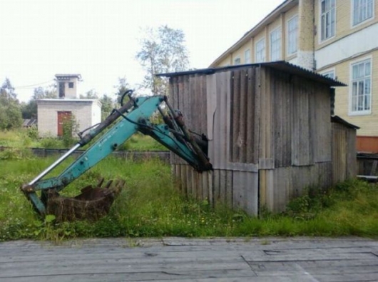 Excavator parking