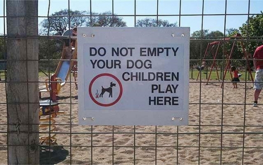 Do not empty dog