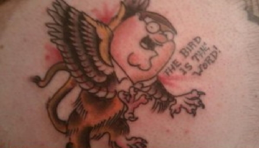 griffin tattoo. Peter Griffin - The Bird is