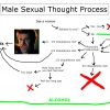 Male sexual thought process Male sexual thought process