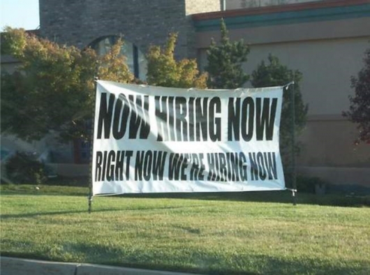 Now hiring now