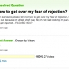 Overcoming fear of rejection