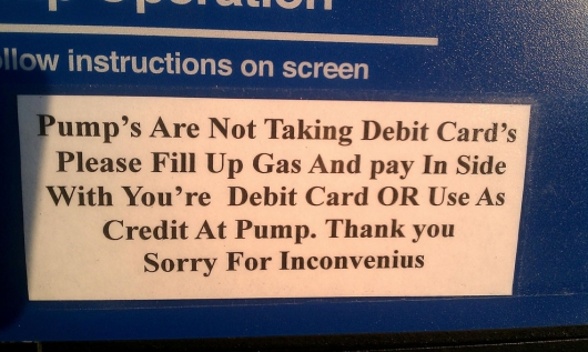 Gas station grammar