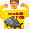 Terror fish knitted sweater