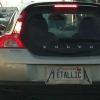 Metallica license plate
