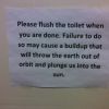 Please flush
