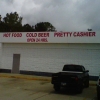 Hot food, cold beer, pretty cashier Hot food, cold beer, pretty cashier