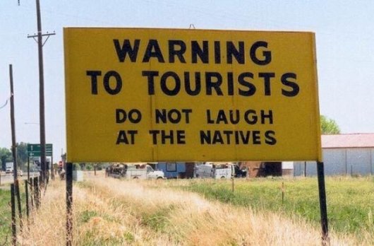 Warning to tourists