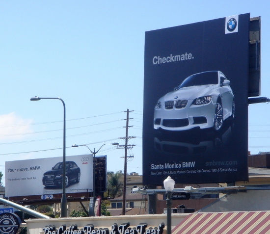 Audi vs BMW billboard war