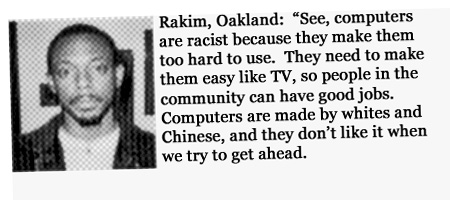 Computers are racist