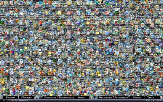 Crowded desktop