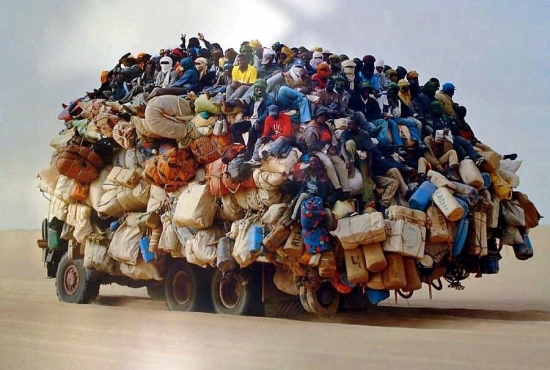 Crowded truck