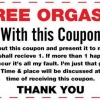 Free orgasm coupon