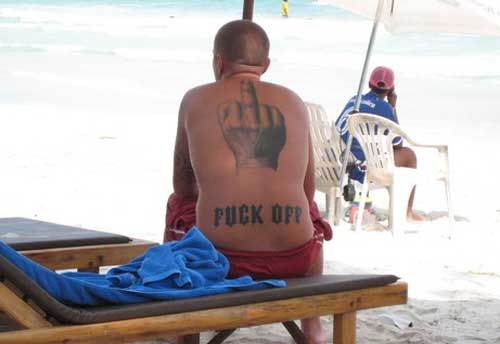 Fuck Off tattoo