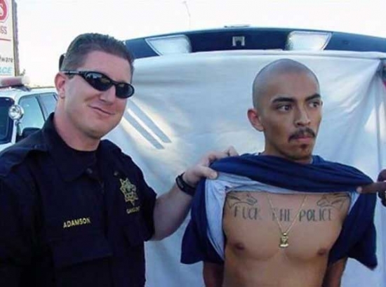 Fuck the police tattoo · View pic in full size