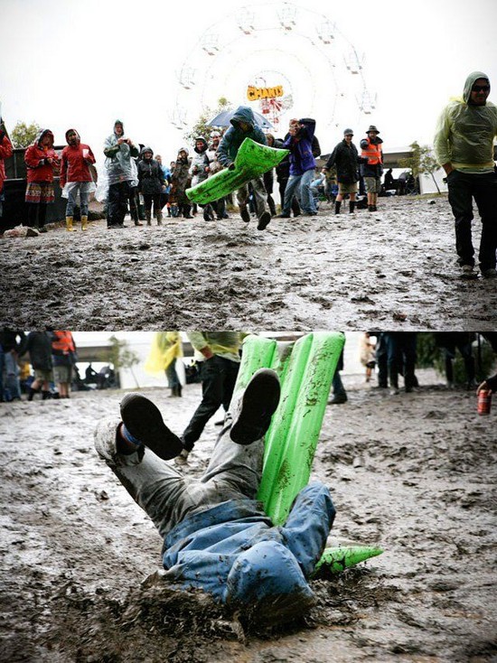 Mud slide fail