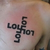 Nazi LOL tattoo