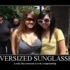 Oversized sunglasses