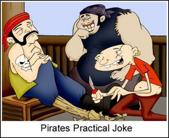 Pirates practical joke