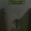 Toilet caution