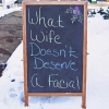 What wife doesn't deserve a facial?