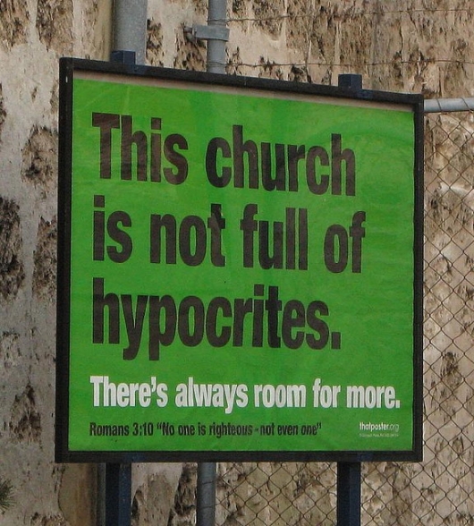 The church is not full of hypocrites