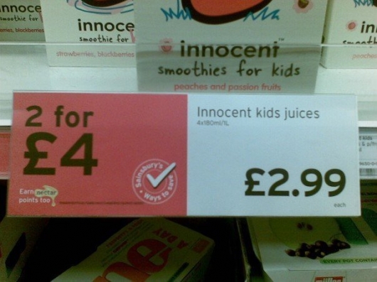 Innocent smoothies for kids