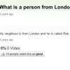 What is a person from London called?