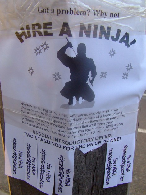 Hire a ninja