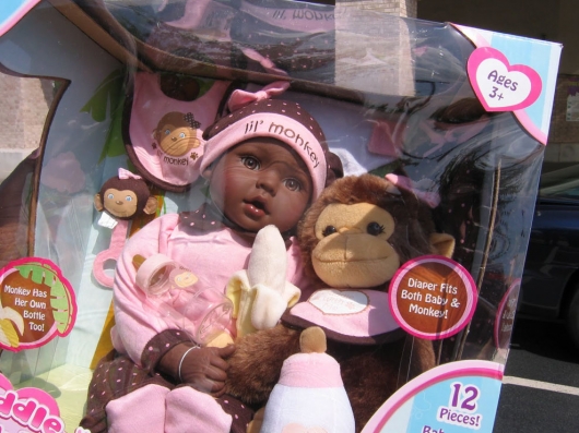 Controversial Lil' monkey doll