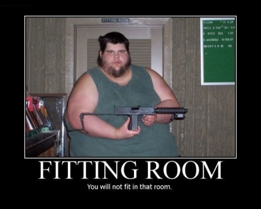 Motivational poster: Fitting room