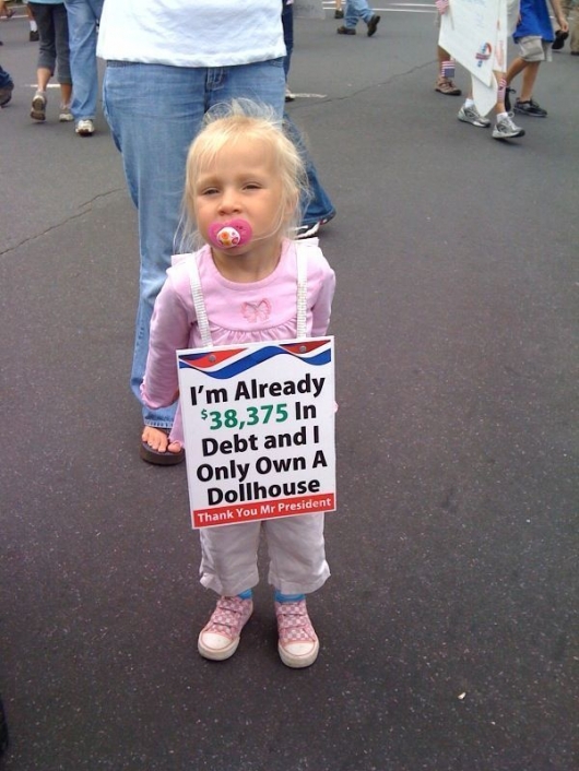 Young protester