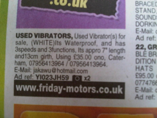 Used vibrators